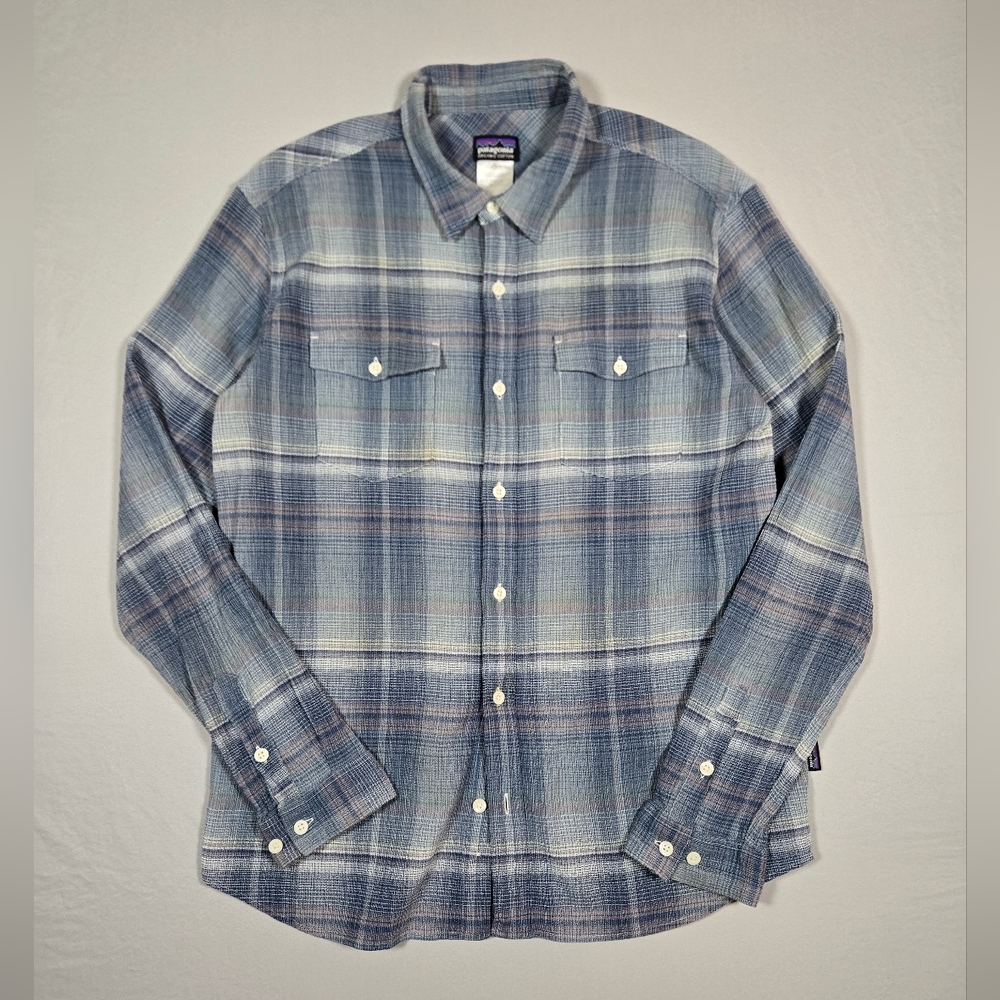 Men's Blue Plaid Shirt